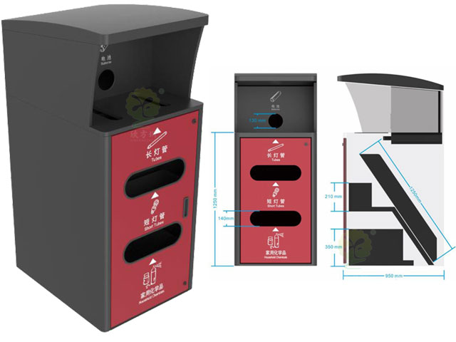 深圳2020新款集中分類投放點生活垃圾收集容器
